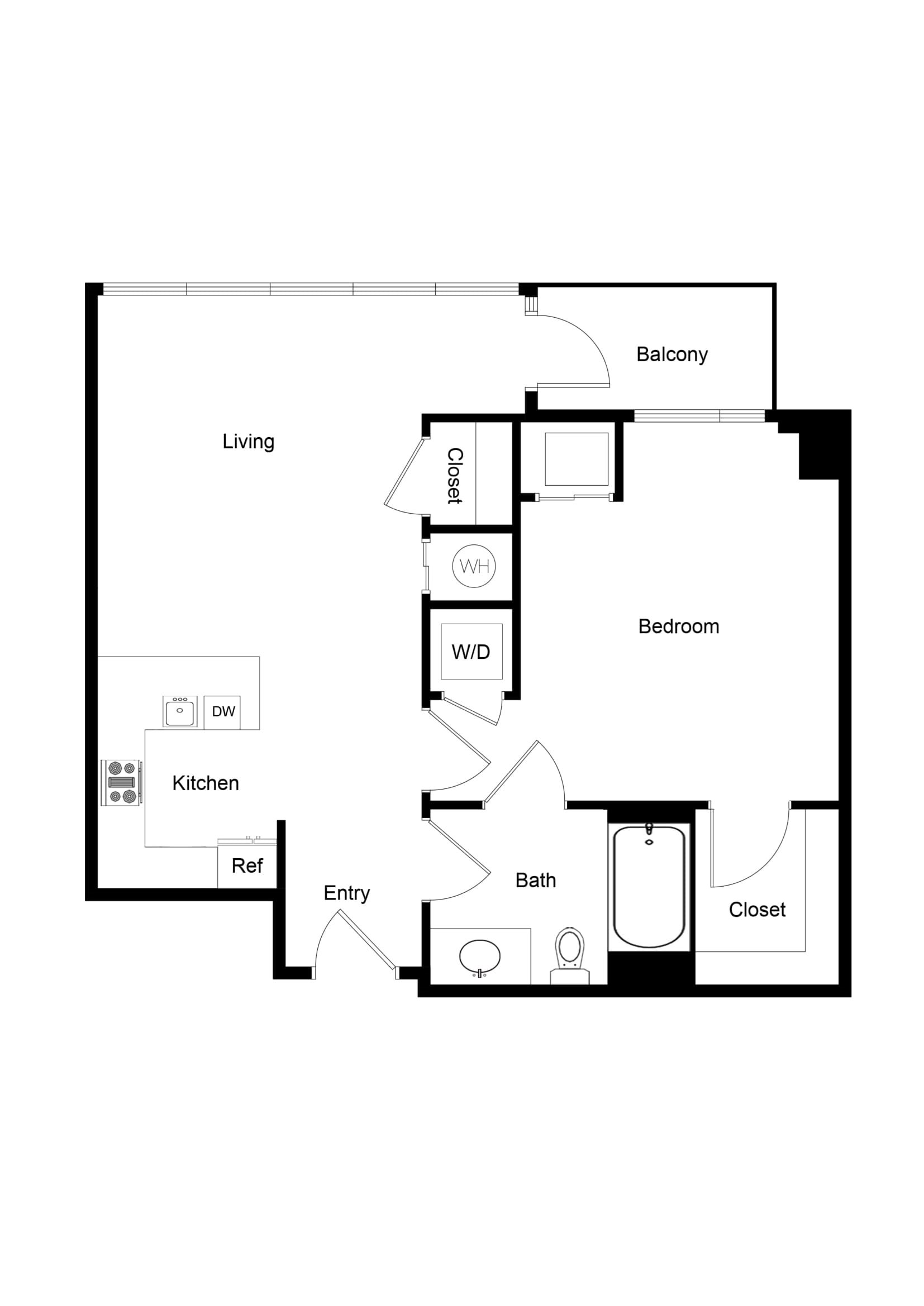 1x1 A04-1 Floor Plan 1x1 A04-1 Floor Plan